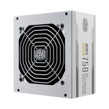 Fuente de Poder Cooler Master MWE Gold 750 V2 - 750W - ATX - 24 Pines - SATA - Blanco - MPE-7501-AFAAG-3GU2