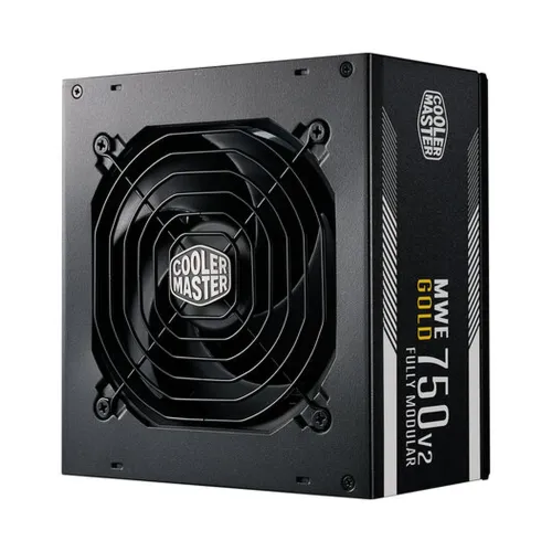 Fuente de Poder Cooler Master MWE GOLD 750 V2 - 750W - ATX - 24 Pin - 12x SATA - 80 Plus Gold - MPE-7501-AFAAG-3U2 Fuente de Poder Cooler Master MWE GOLD 750 V2 - 750W - ATX - 24 Pin - 12x SATA - 80 Plus Gold - MPE-7501-AFAAG-3U2