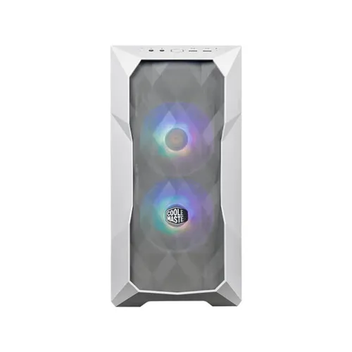 Gabinete Gamer Cooler Master TD300 Mesh - Media Torre - Mini-ITX Micro-ATX - 2x Ventiladores - Panel Lateral - Blanco - TD300-WGNN-S00
