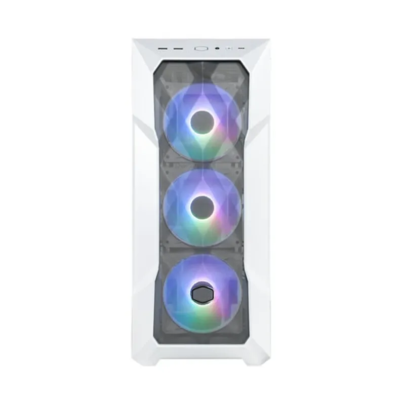 Gabinete Gamer Cooler Master MasterBox TD500 Mesh V2 - Media Torre - ATX/Micro-ATX/Mini-ITX/SSI-CEB/E-ATX - 3 Ventiladores - Panel Lateral - Blanco - TD500V2-WGNN-S00