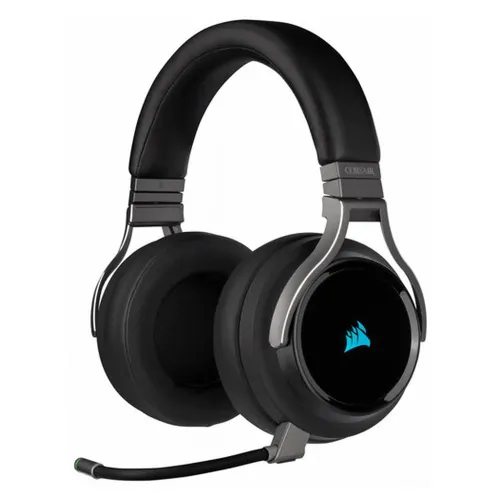 Diadema Gamer Corsair VIRTUOSO - Inalámbrico - Micrófono - RGB - Color Carbón - CA-9011185-NA