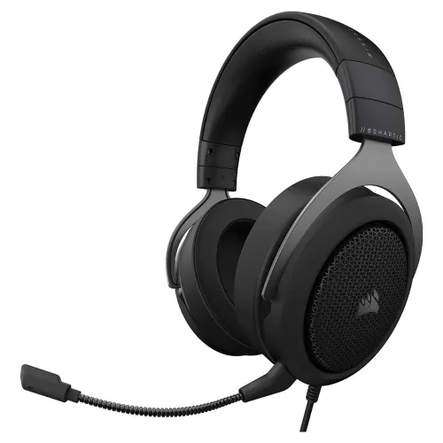 Diadema Gamer Corsair HS60 HAPTIC - Alámbrico - USB - Micrófono - Negro - CA-9011228-NA