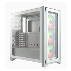 Gabinete Gamer Corsair iCUE 4000X RGB - Media Torre - ATX - Panel Lateral - Blanco - CC-9011205-WW Gabinete Gamer Corsair iCUE 4000X RGB - Media Torre - ATX - Panel Lateral - Blanco - CC-9011205-WW