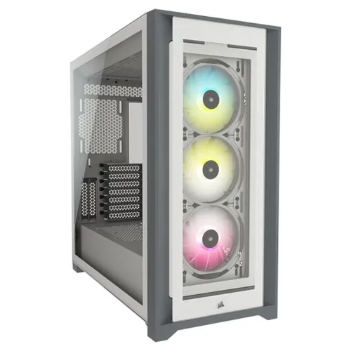 Gabinete Gamer Corsair iCUE 5000X RGB - Media Torre - ATX/E-ATX/mini-ITX - 3 Ventiladores - Panel Lateral - RGB - Blanco - CC-9011213-WW Gabinete Gamer Corsair iCUE 5000X RGB - Media Torre - ATX/E-ATX/mini-ITX - 3 Ventiladores - Panel Lateral - RGB - Blanco - CC-9011213-WW
