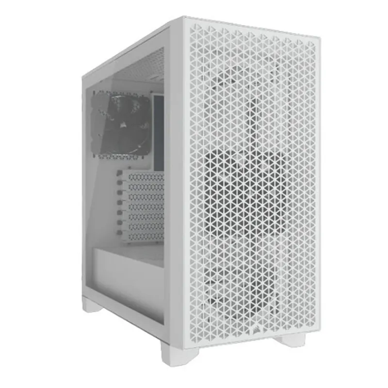 Gabinete Gamer Corsair 3000D AIRFLOW - Media Torre - ATX - 2 Ventiladores - Panel Lateral - Blanco - CC-9011252-WW