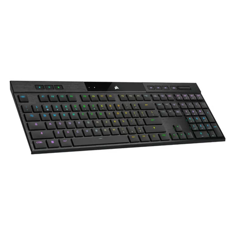 Teclado Gamer Corsair K100 AIR RGB - Mecánico - Switch Cherry MX - Inalámbrico - Negro (Inglés) - CH-913A01U-NA