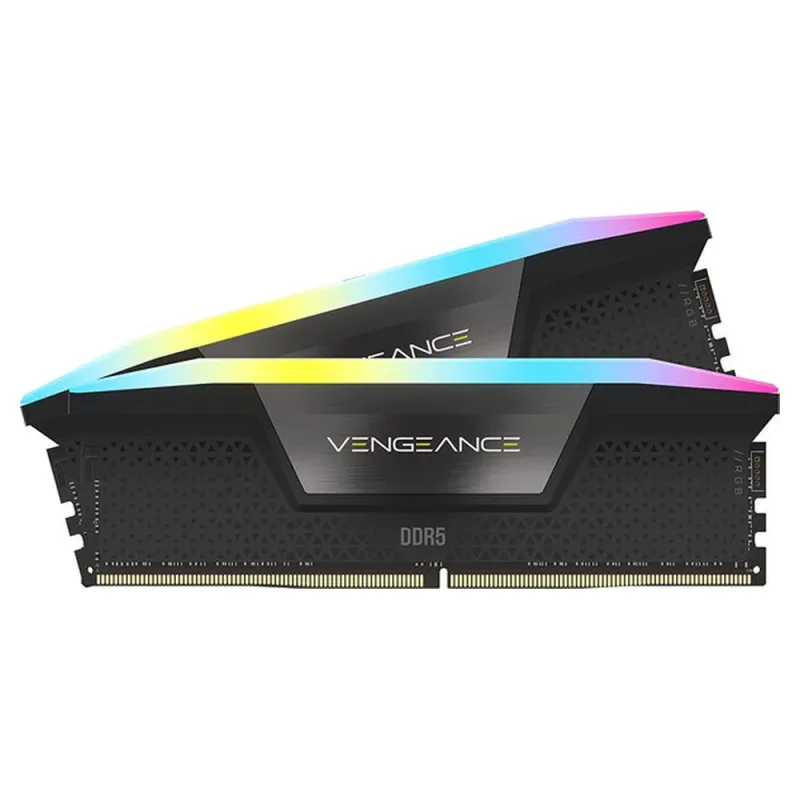Memoria RAM Corsair VENGEANCE RGB - DDR5 - 32GB (2x16GB) - 5200MHz - DIMM - Para PC - CMH32GX5M2B5200C40