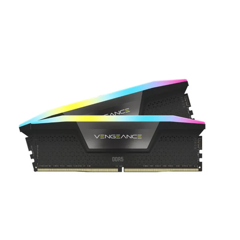 Memoria RAM Corsair VENGEANCE RGB - DDR5 - 64GB (2x 32GB) - 5200MHz - DIMM - Para PC - CMH64GX5M2B5200C40
