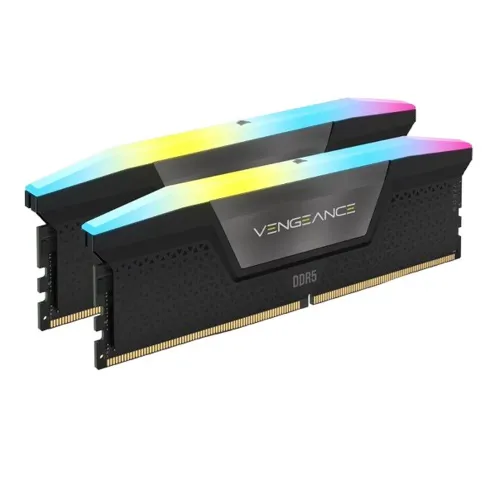 Memoria RAM Corsair VENGEANCE RGB - DDR5 - 64GB (2x32GB) - 6400MT/s - DIMM - Para PC - CMH64GX5M2B6400C32 Memoria RAM Corsair VENGEANCE RGB - DDR5 - 64GB (2x32GB) - 6400MT/s - DIMM - Para PC - CMH64GX5M2B6400C32