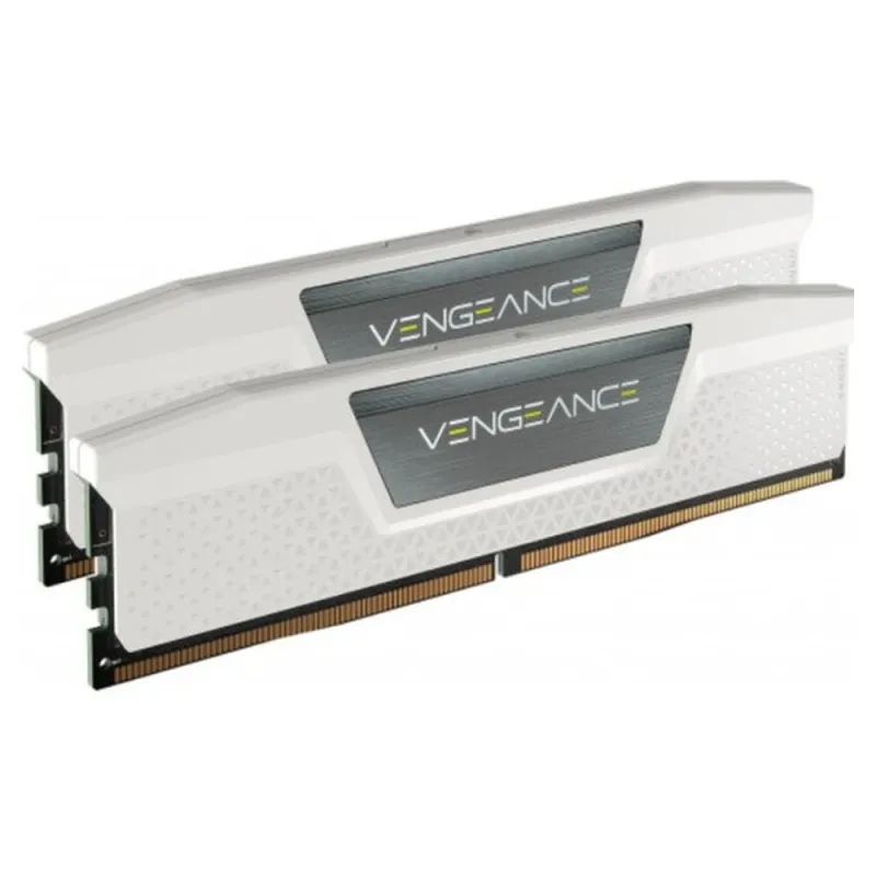 Memoria RAM Corsair Vengeance - DDR5 - 64GB (2x32GB) - 5200MHz - DIMM - para PC-  Blanco - CMK64GX5M2B5200C40W