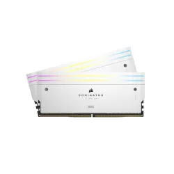 Memoria RAM Corsair Dominator Titanium RGB - DDR5 - 32GB (2x16GB) - 6000MHz - UDIMM - para PC - Blanco - CMP32GX5M2B6000C30W