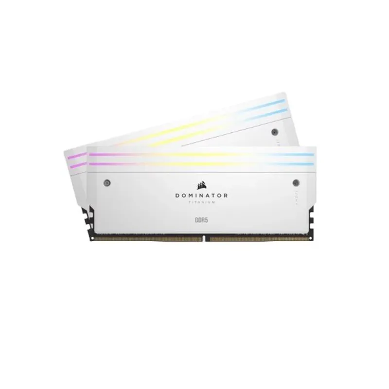 Memoria RAM Corsair DOMINATOR TITANIUM RGB - DDR5 - 32GB (2x16GB) - 7000MT/s - DIMM - Para PC - Blanco - CMP32GX5M2X7000C34W