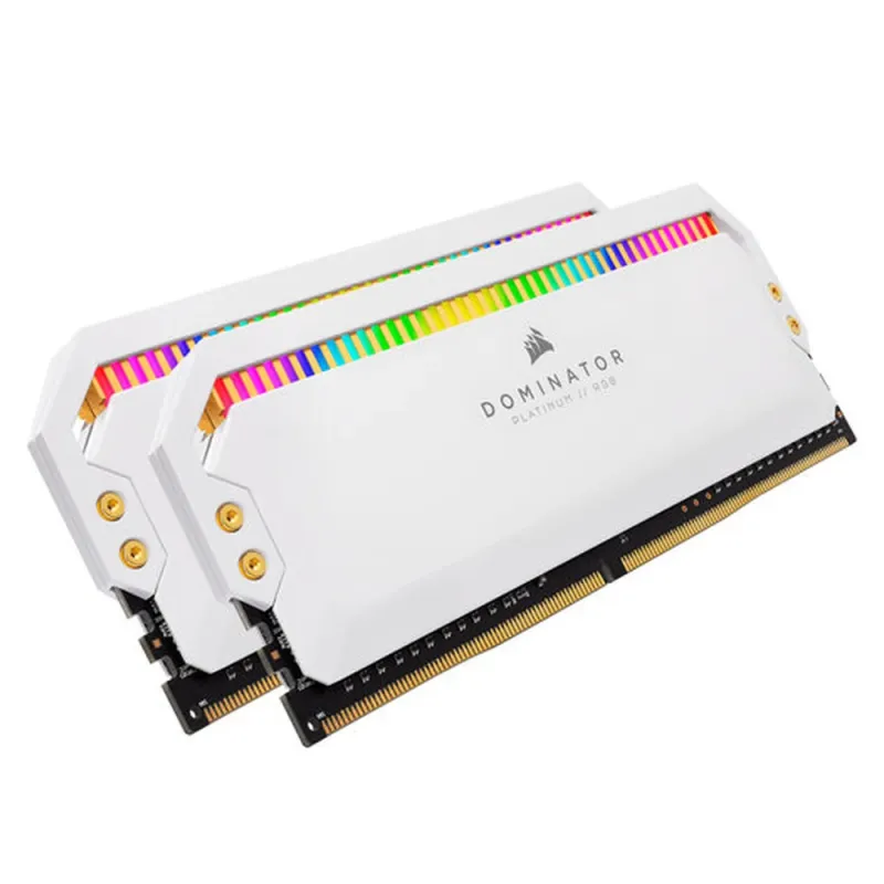 Memoria RAM Corsair Dominator Platinum RGB - DDR4 - 16GB (2x8GB) - 4000MHz - DIMM - Blanca - para PC - CMT16GX4M2K4000C19W