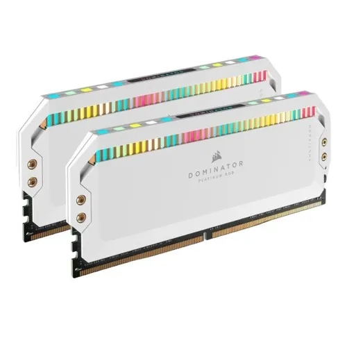 Memoria RAM Corsair DOMINATOR PLATINUM RGB - DDR5 - 64GB (2x32GB) - 5200MT/s - DIMM - Para PC - Blanco - CMT64GX5M2B5200C40W Memoria RAM Corsair DOMINATOR PLATINUM RGB - DDR5 - 64GB (2x32GB) - 5200MT/s - DIMM - Para PC - Blanco - CMT64GX5M2B5200C40W