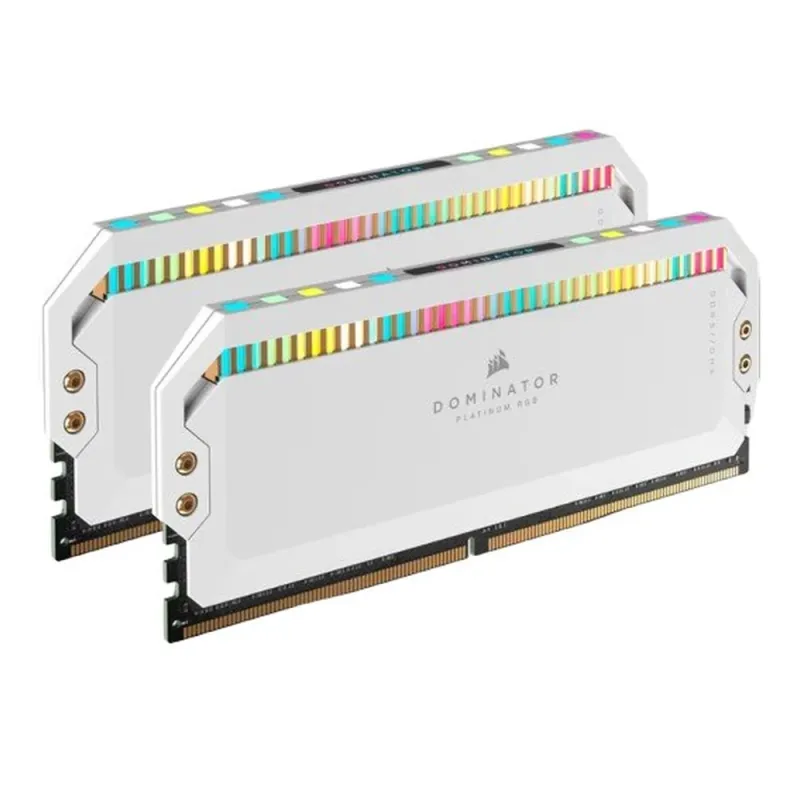 Memoria RAM Corsair DOMINATOR PLATINUM RGB - DDR5 - 64GB (2x32GB) - 5600MT/s - DIMM - Para PC - Blanco - CMT64GX5M2B5600C40W