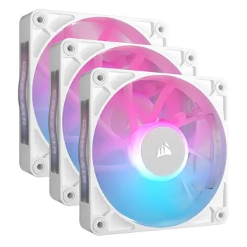 Ventilador Corsair iCUE LINK RX120 RGB - 120mm - 2100 RPM - 3 Piezas - Blanco - CO-9051022-WW