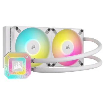 Enfriamiento Líquido Corsair ICUE H100I ELITE CAPELLIX XT - 2 Ventiladores - 2400 RPM - Blanco - CW-9060072-WW