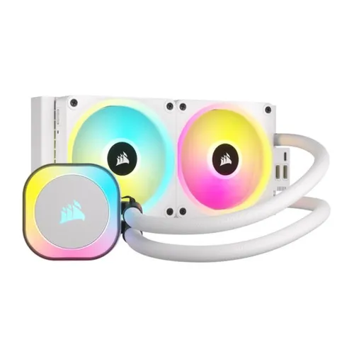 Enfriamiento Líquido Corsair iCUE LINK H100i RGB - 2 Ventiladores - 2400 RPM - Blanco - CW-9061005-WW