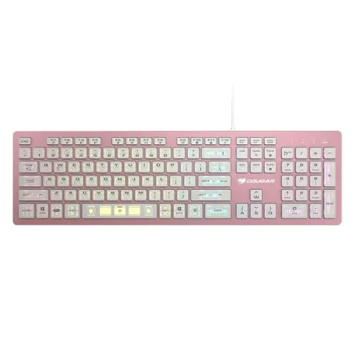 Teclado Gamer COUGAR VANTAR AX - Alámbrico - RGB - Rosa - 37VAPXNMX.0002