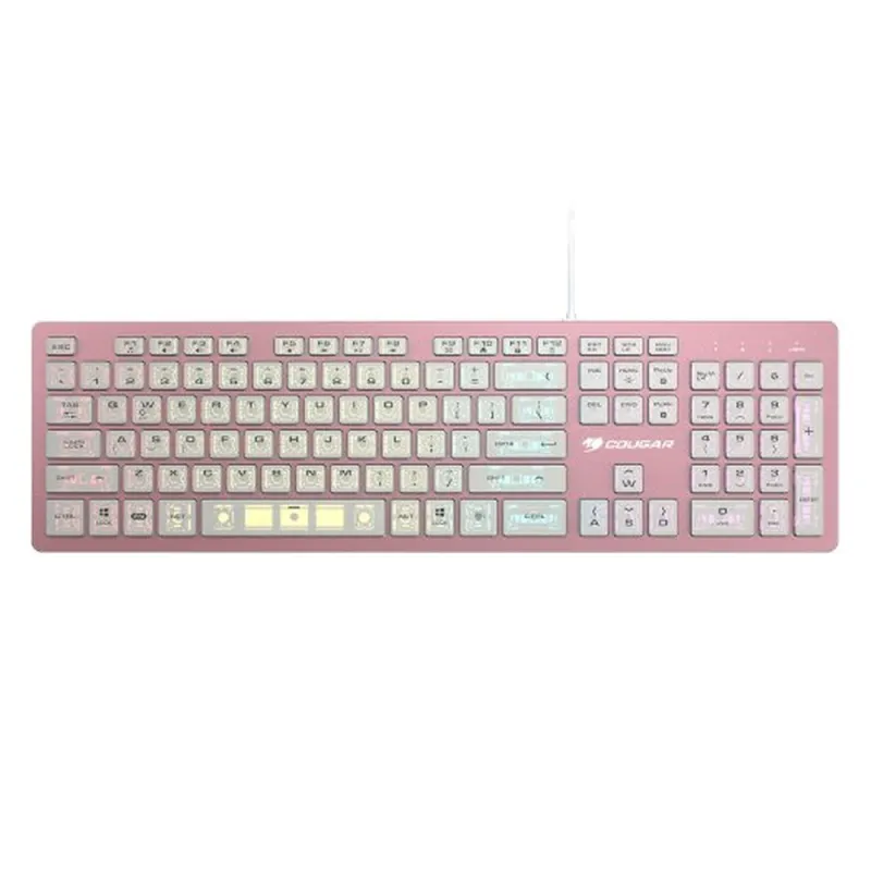 Teclado Gamer COUGAR VANTAR AX - Alámbrico - RGB - Rosa - 37VAPXNMX.0002