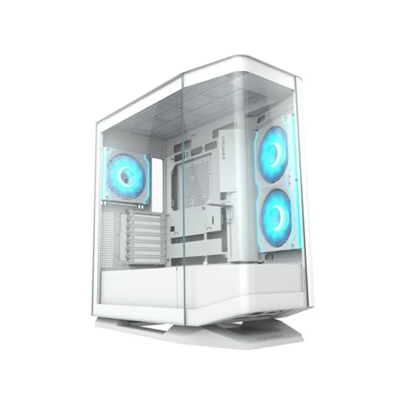 Gabinete Gamer COUGAR FV270 RGB - Media Torre - ATX/Micro ATX/Mini ITX/CEB/E-ATX - Panel Lateral - Blanco - 3858M60.0006