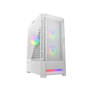 Gabinete Gamer Cougar Airface RGB - Media Torre - Mini ITX/Micro ATX/ATX/CEB - 3 Ventiladores - Panel Lateral - Blanco  - 385ZD10.0005