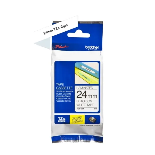 Cinta Brother Tze251 Color Blanco - TZE251 Cinta Brother Tze251 Color Blanco - TZE251