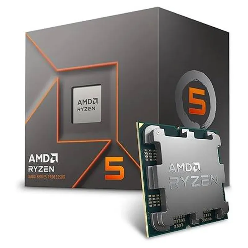 Procesador AMD Ryzen 5 8400F, Socket AM5, 4.70GHz, 6 Núcleos, 16MB Caché - Incluye Disipador