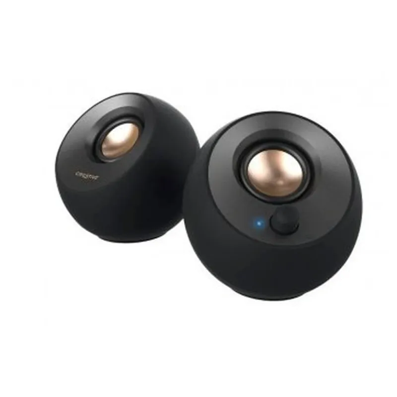 Bocinas Creative Pebble - Alámbrico - USB-C - 8W - Negro - 51MF1695AA000