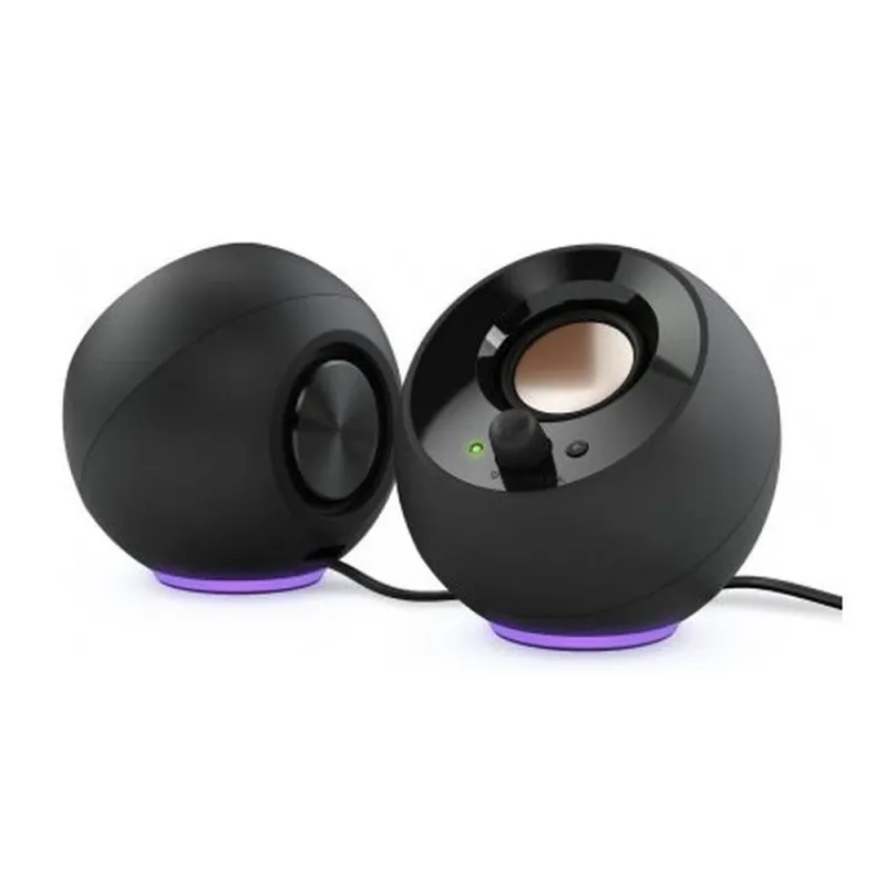 Bocinas Creative Pebble - Alámbrico - USB-C - 8W - Negro - RGB - 51MF1725AA000