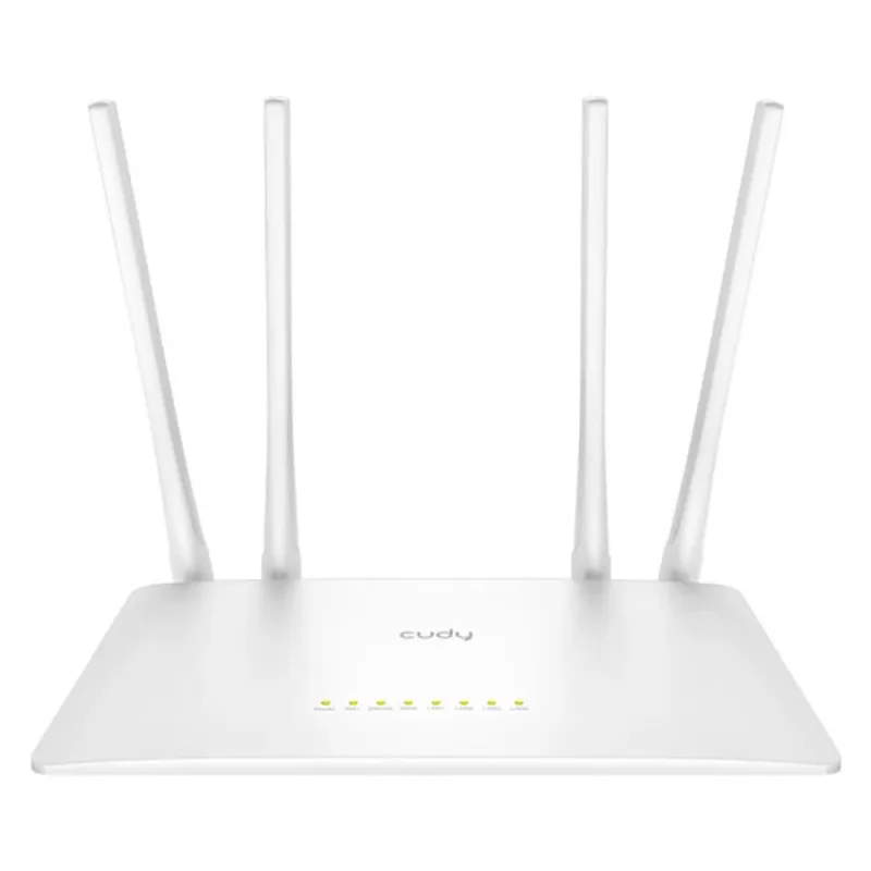 Router CUDY WR1200 - 2.4/5GHz - 300/867Mbps - 4x RJ-45 - 4 Antenas - WR1200
