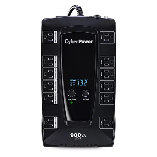 No Break CyberPower AVRG900LCD - 900VA/480W - 12 Contactos - Línea interactiva - AVR - AVRG900LCD No Break CyberPower AVRG900LCD - 900VA/480W - 12 Contactos - Línea interactiva - AVR - AVRG900LCD