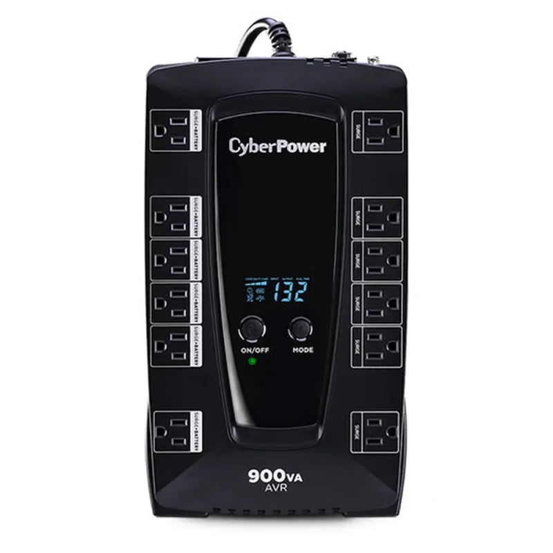 No Break CyberPower AVRG900LCD - 900VA/480W - 12 Contactos - Línea interactiva - AVR - AVRG900LCD