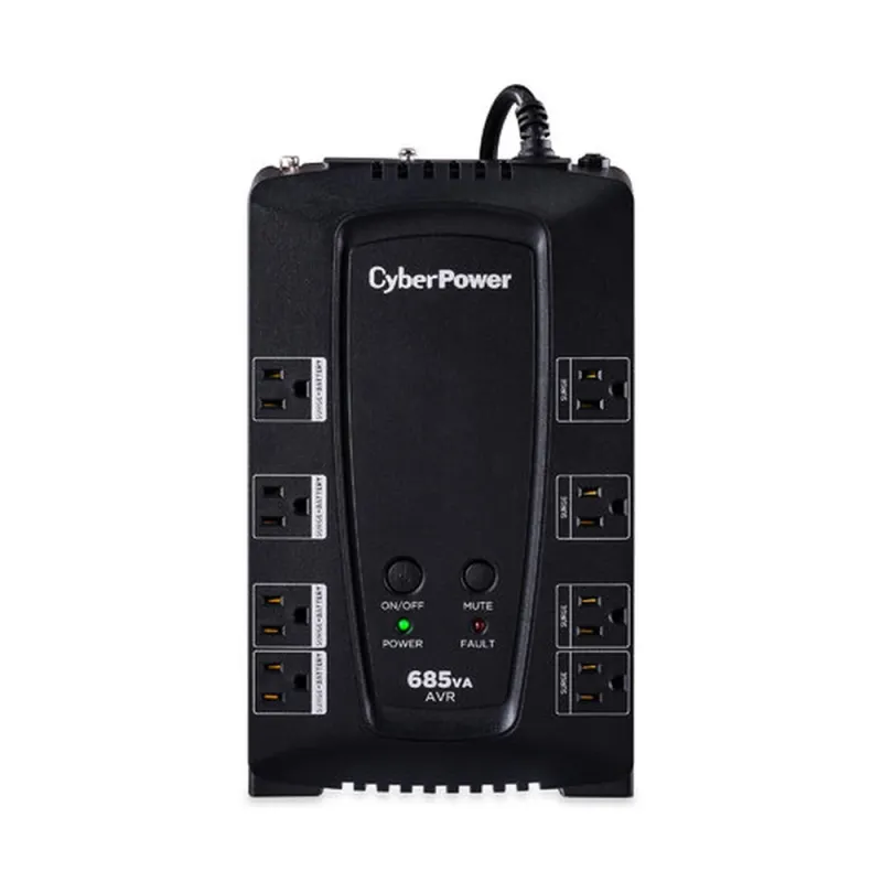 No Break CyberPower - 685VA/390W - 8 Contactos - Línea Interactiva - AVR - CP685AVRG