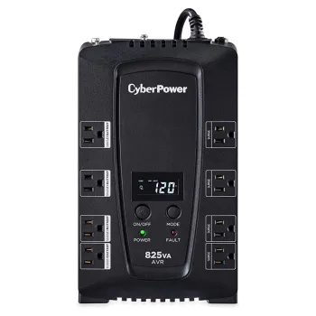 UPS CyberPower CP825AVRLCDA - 825VA/450W - 8 Contactos - Línea Interactiva  - CP825AVRLCDA