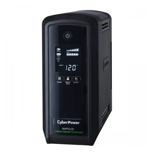 UPS CyberPower CP850PFCLCD - 850VA/510W - 10 contactos - Línea interactiva - LCD - AVR - CP850PFCLCD