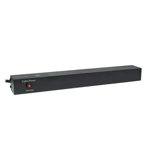 PDU CyberPower - 8 Contactos - NEMA 5-15R - Fase única - 120V - 15A - PDU15B8R PDU CyberPower - 8 Contactos - NEMA 5-15R - Fase única - 120V - 15A - PDU15B8R