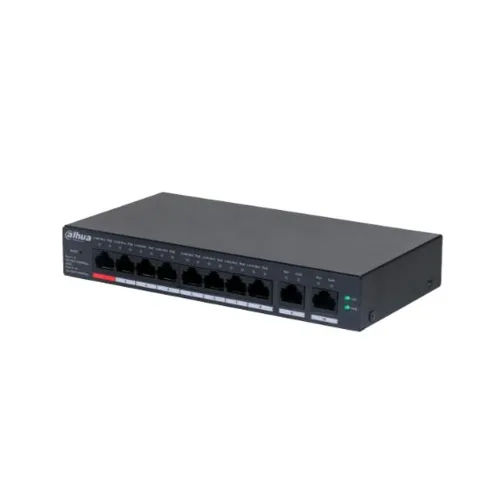 Switch Dahua DH-CS4010-8GT-110 - Gigabit Ethernet - 8 Puertos PoE++ - 2 Uplink - Administrado - DH-CS4010-8GT-110