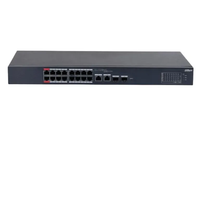 Switch Dahua DH-CS4218-16ET-135 - Gigabit Ethernet - 16 Puertos PoE++ - 2 Uplink - 2 SFP - Administrado - DH-CS4218-16ET-135
