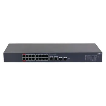 Switch Dahua CS4220-16GT-190 - Gigabit Ethernet - 16 Puertos PoE++ - 2 Uplink - 2 SFP - Gestionado - DH-CS4220-16GT-190