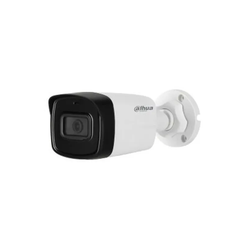 Cámara CCTV Dahua DH-HAC-HFW1500TLN-A-0280B-S2 - 5MP - Bala - Lente Fijo 2.8mm - IR 80M - Micrófono - DH-HAC-HFW1500TLN-A-0280B-S2