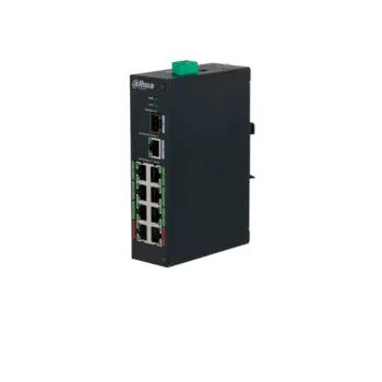 Switch Dahua DH-LR2110-8ET-120-V2 - Fast Ethernet - 8 Puertos ePoE - 1 Uplink - 1 SFP - No Gestionado - DH-LR2110-8ET-120