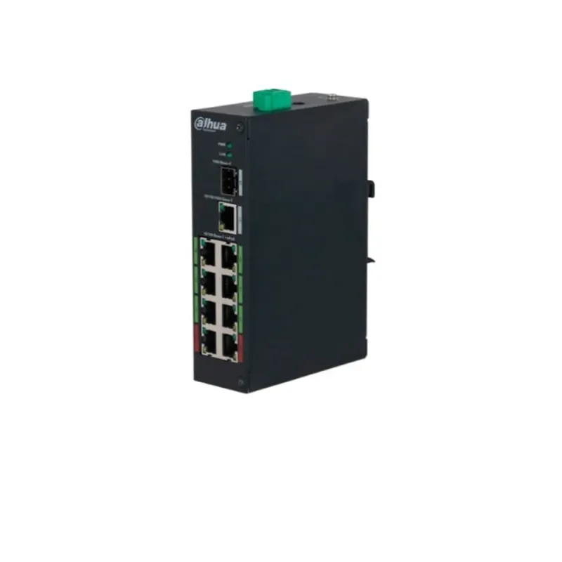 Switch Dahua DH-LR2110-8ET-120-V2 - Fast Ethernet - 8 Puertos ePoE - 1 Uplink - 1 SFP - No Gestionado - DH-LR2110-8ET-120