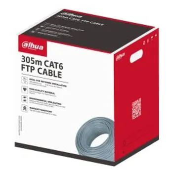 Bobina Dahua PFM920I-6F-C - Cat6 - FTP - 305m - Gris - DH-PFM920I-6F-C