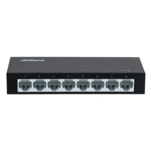 Switch Dahua PFS3008-8ET - Fast Ethernet - 8 Puertos - No Gestionado - DH-PFS3008-8ET