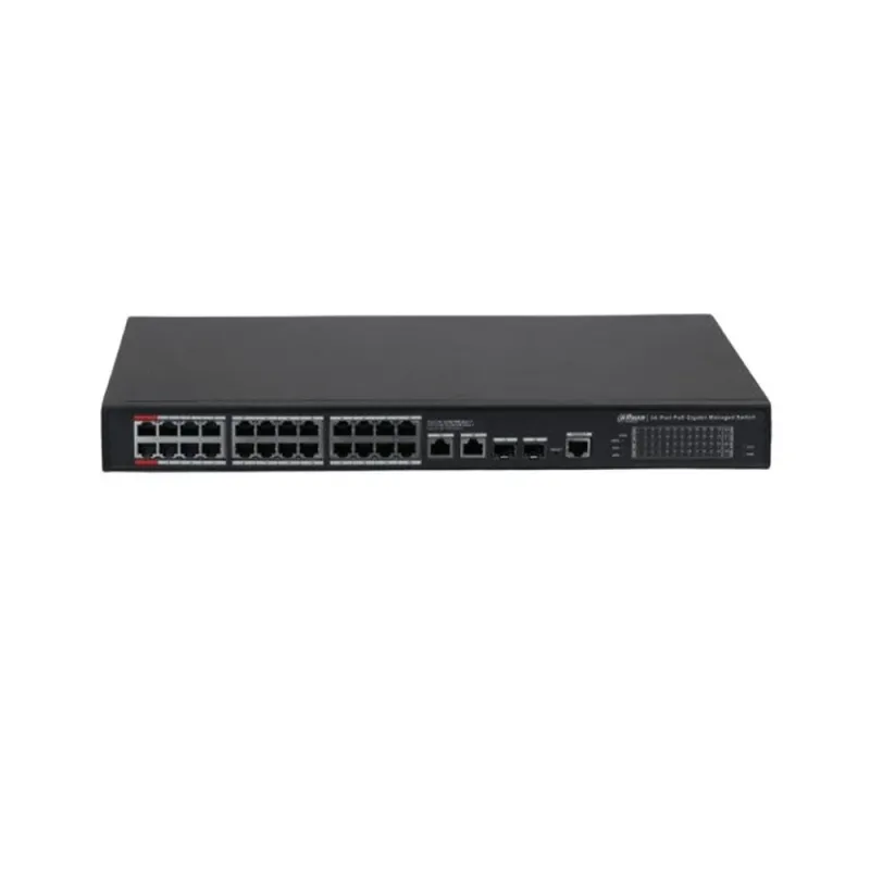 Switch Dahua DH-S4228-24GT-240 - Gigabit Ethernet - 26 Puertos - Soporta 24 PoE++ - 2 Puertos SFP - Administrable - DH-S4228-24GT-240