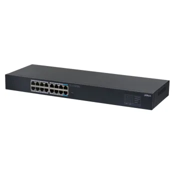 Switch Dahua SG1016 - Gigabit Ethernet - 14 Puertos - 2 Uplink - No Gestionable - DH-SG1016