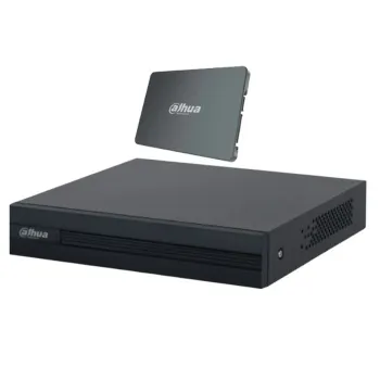 DVR Dahua XVR1B04-I-SSD - 4 Canales - Hasta 1TB - HDMI - VGA - USB - Ethernet - Incluye SSD 512GB - DH-XVR1B04-I-SSD