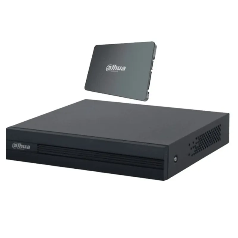 DVR Dahua XVR1B04-I-SSD - 4 Canales - Hasta 1TB - HDMI - VGA - USB - Ethernet - Incluye SSD 512GB - DH-XVR1B04-I-SSD