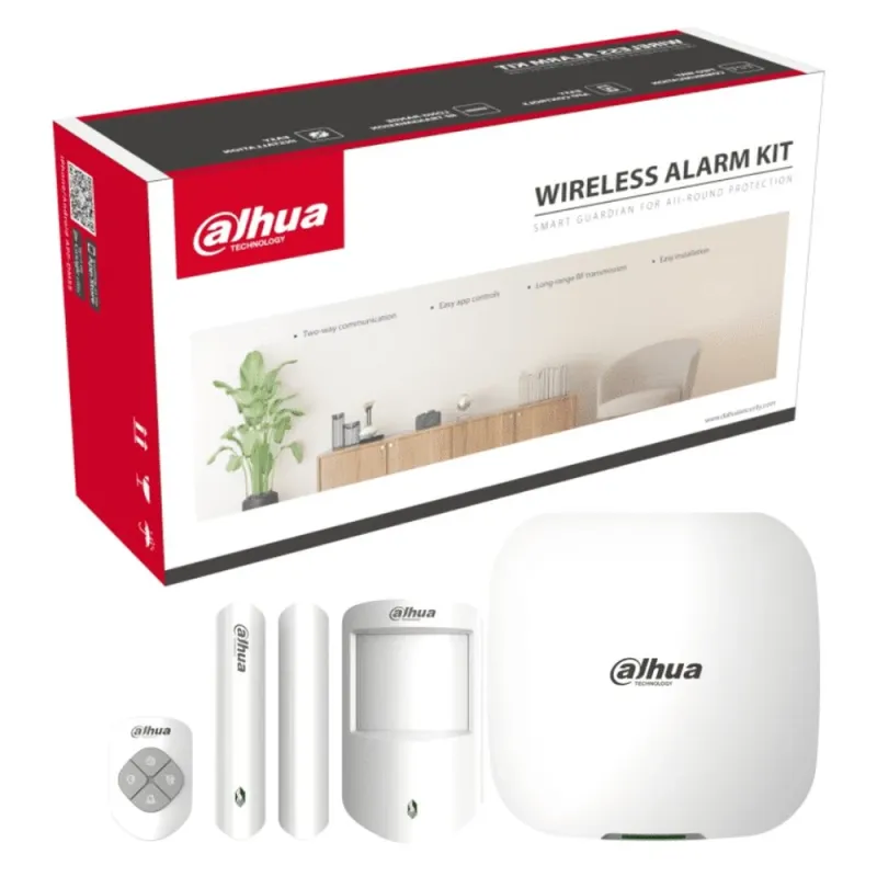 Kit de Alarma Dahua DHI-ART-ARC3000H-03-FW2 - Inalámbrico - Admite 150 Periféricos - 4G - Wi-Fi - Ethernet - DHI-ART-ARC3000H-03-FW2
